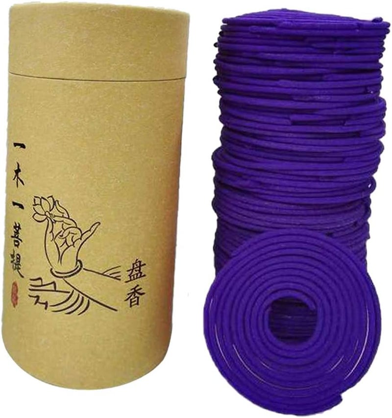 klarakoNatural Sandalwood Rose Incense Home Fragrance Coil Incense Air Refreshing 120 Coils Per Box Jasmine Rose klarakoLavender, 68mm - Image 5