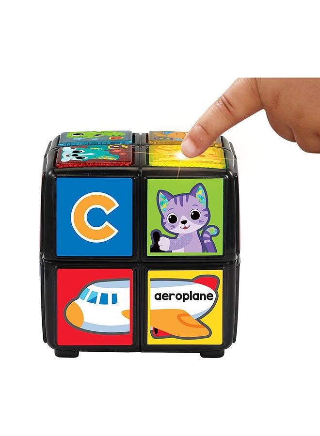 vtech مكعب الحيوانات لحديثي الولادة مع وظيفة التدوير والتعلم، لعبة حسية للأطفال مع موسيقى، أضواء، وألوان، تفاعلية للأطفال - Image 5