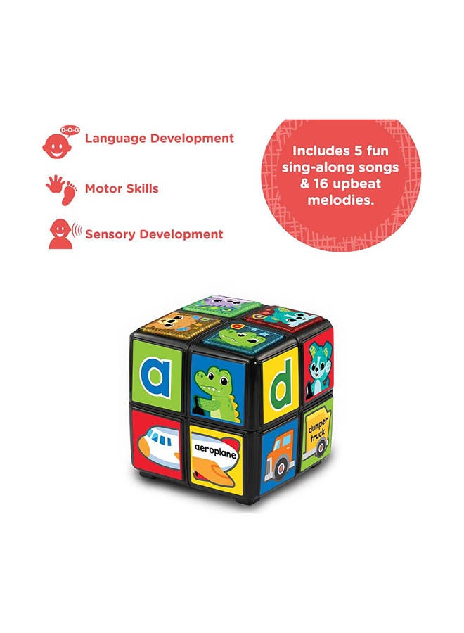 vtech مكعب الحيوانات لحديثي الولادة مع وظيفة التدوير والتعلم، لعبة حسية للأطفال مع موسيقى، أضواء، وألوان، تفاعلية للأطفال - Image 3