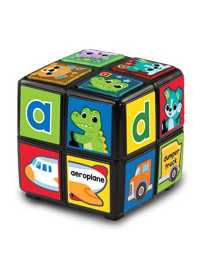 vtech مكعب الحيوانات لحديثي الولادة مع وظيفة التدوير والتعلم، لعبة حسية للأطفال مع موسيقى، أضواء، وألوان، تفاعلية للأطفال - Image 2