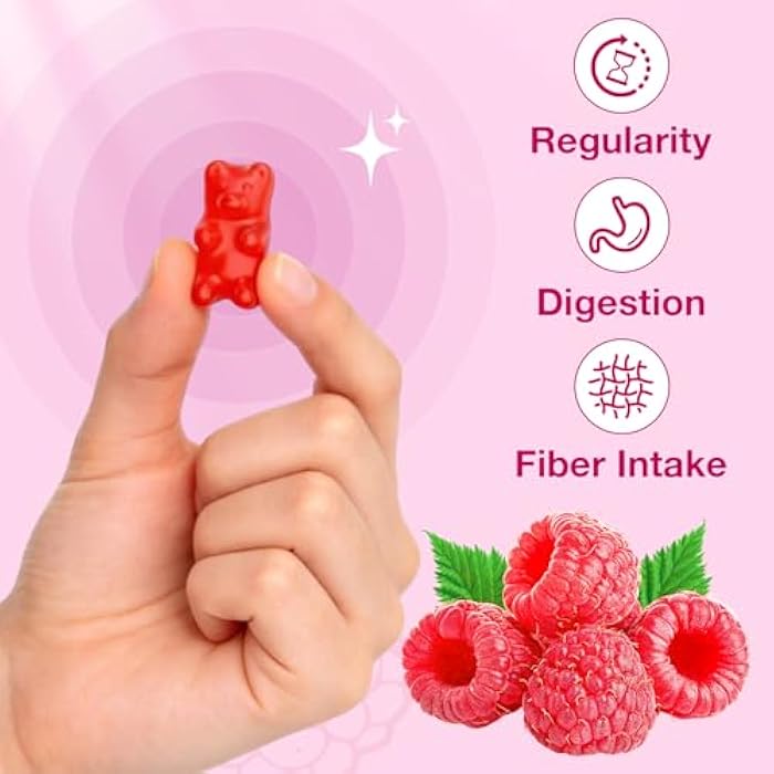 MOORGUMY Fiber Gummies for Digestive Health & Regularity, Sugar-Free High Fiber Supplement for Adults & Kids, Soluble Dietary Fiber, Vegan Fiber Supplements for Men & Women, 120 Count - Image 4