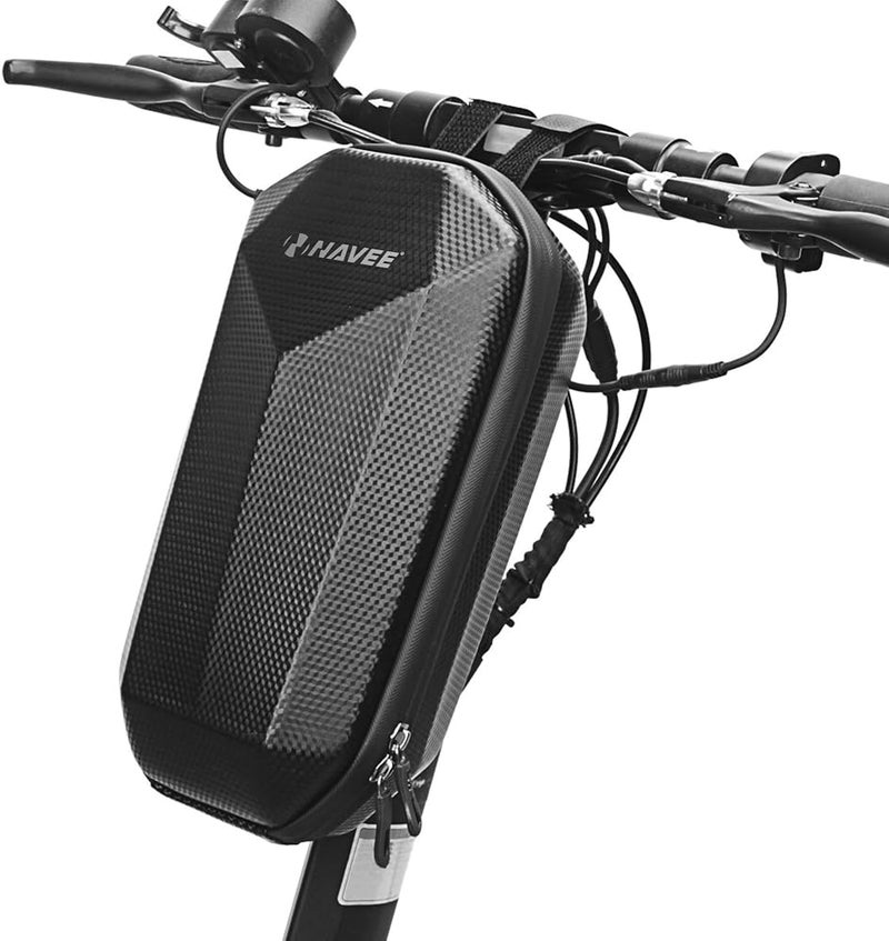 NAVEE Hanging Bag - 4L Handlebar Bag for E-Scooter & Bike, Lightweight (0.33 kg), Waterproof, Easy 2-Step Assembly, for Mobile Phone, Lock & Accessories