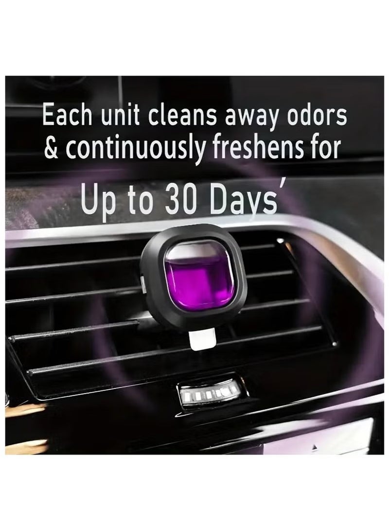 30-Day Long-Lasting Car Air Freshener Vent Clip - Essential Oil Scented Odor Eliminator, 0.14 oz Each, Non-Toxic Fragrance Source for Fresh Car Smell - Image 2