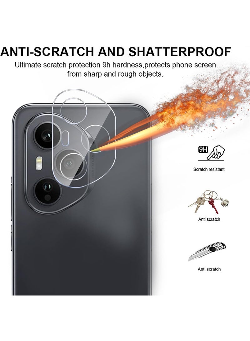 general 2 Pack Compatible with Honor 400 Pro 5G Screen Protector 2 Pack Camera Lens Protector HD Tempered Glass Support Fingerprint Unlocking 9H Hardness - Image 5