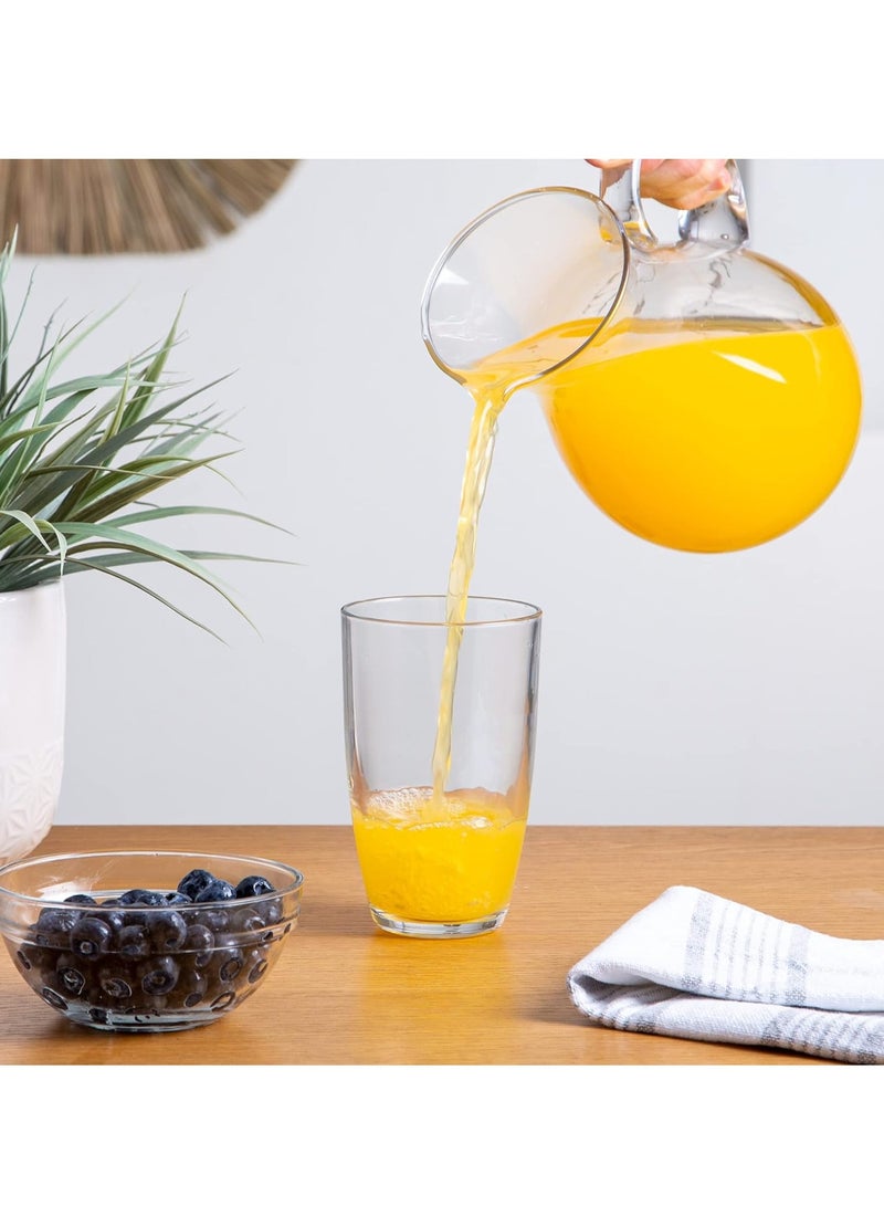 Glass Water Pitcher with Spout – Elegant Serving Carafe for Water, Juice, Sangria, Lemonade  - Image 2