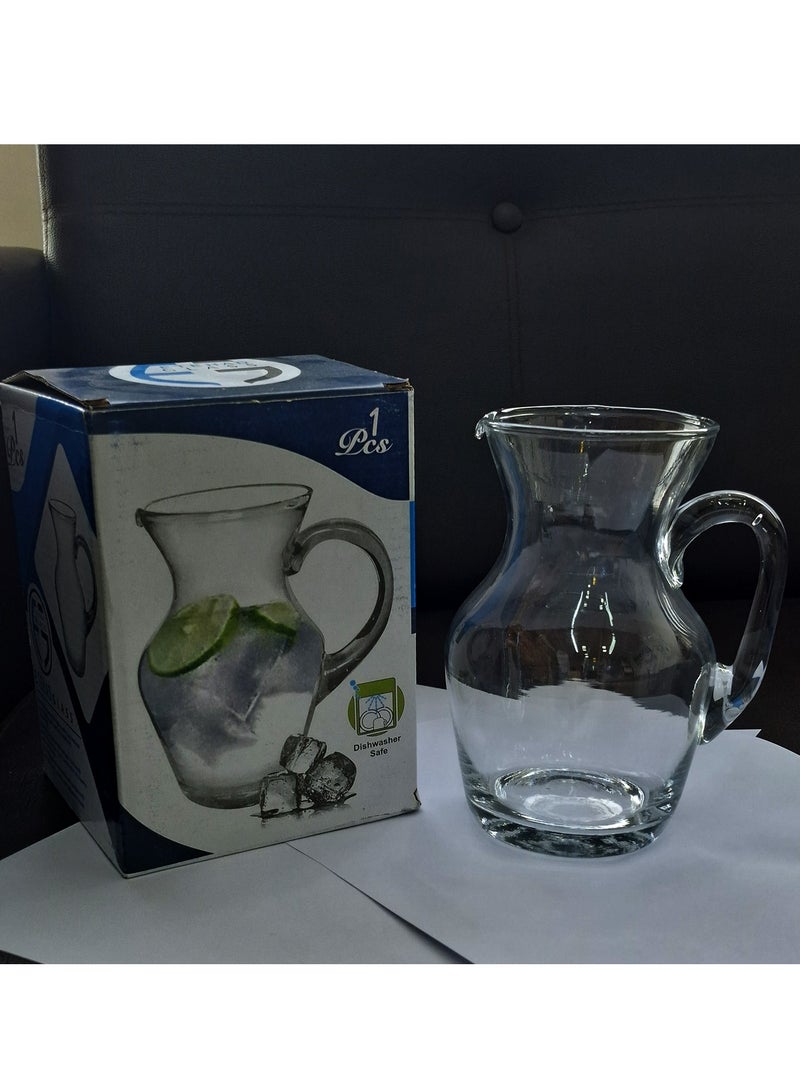 Glass Water Pitcher with Spout – Elegant Serving Carafe for Water, Juice, Sangria, Lemonade  - Image 3