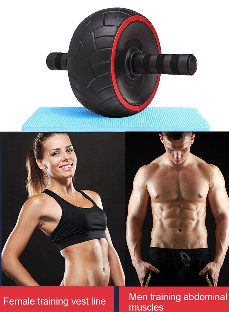 ISHWAZ Ab Roller Wheel, Ultra Wide Ab Wheel Roller Exercise Equipment for Abdominal and Core Strength Training with Knee Pad, Abdominal Roller Wheel, Abs Workout Equipment for Home Gym Fitness - Image 1