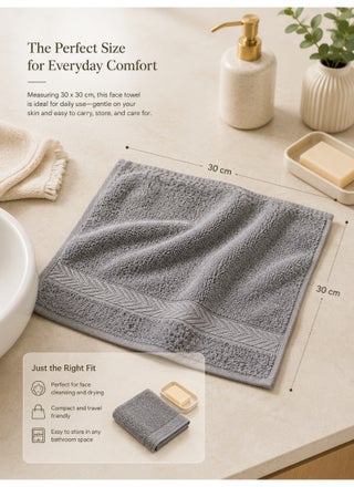 Multicolor Face Towel Set – 500 GSM