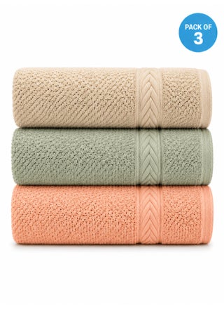 Multicolor Face Towel Set – 500 GSM