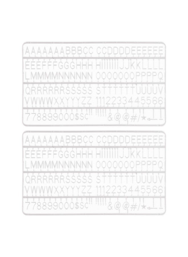 Veskaoty 3/4 Inch Letters For Flet Letter Boards,300 Pieces Including Letters, Numbers & Symbols For Changeable Plastic Message Boards (White) - Image 3