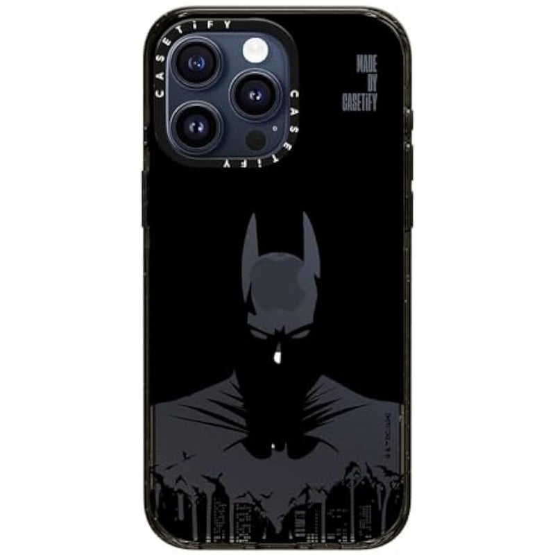 Casetify Impact iPhone 15 Pro Max Case 【Batman Co-Lab / 4X Military Grade Drop Tested / 8.2ft Drop Protection/Compatible with Magsafe】 - Batman Shadow - Clear Black - Image 2