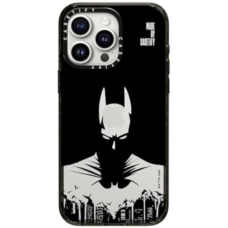 Casetify Impact iPhone 15 Pro Max Case 【Batman Co-Lab / 4X Military Grade Drop Tested / 8.2ft Drop Protection/Compatible with Magsafe】 - Batman Shadow - Clear Black - Image 3