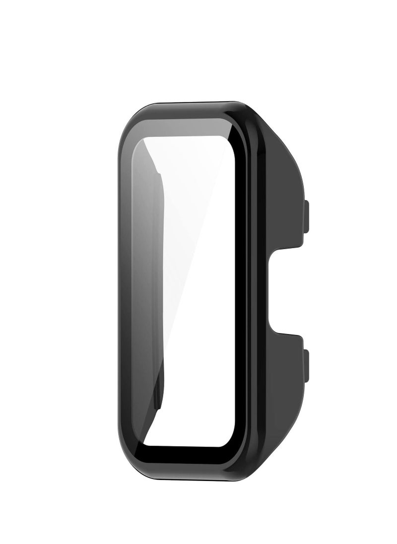 Case + Screen Protector Compatible with Huawei watch Band 8 Anti Scratch Watch Case with Tempered Glass Screen Coverage