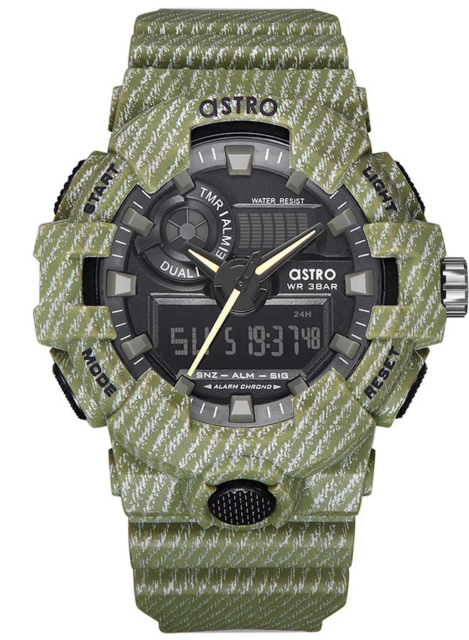 ASTRO Kids Unisex Analog+Digital Round Polyurethane Wrist Watch A20806-PPHB