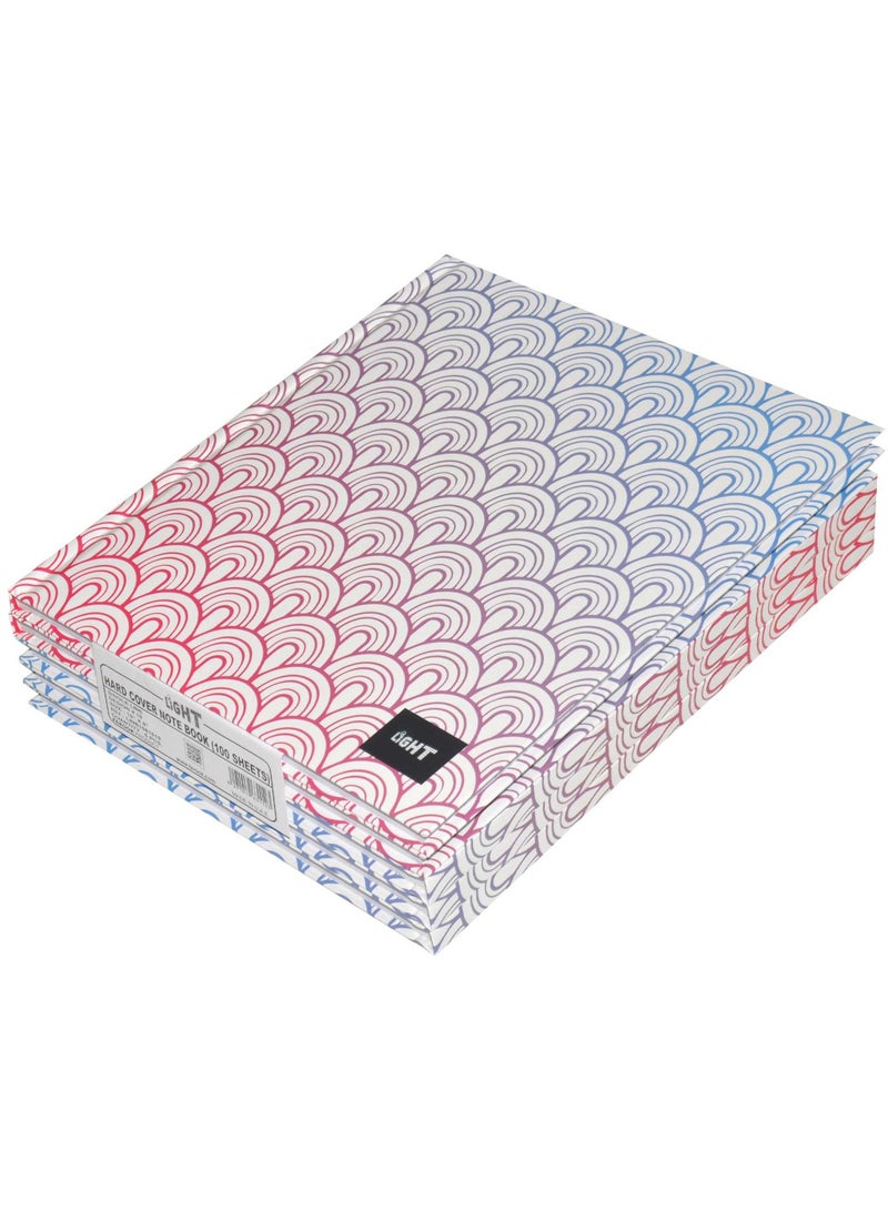 FIS دفتر غلاف صلب FIS LIGHT مجموعة من 5، خط واحد، 10X8 بوصة (25.4 X 20.32 سم)، 100 ورقة -LINB1081610 - Image 1