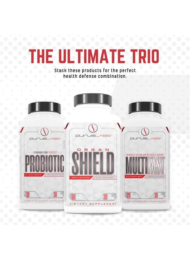 Purus Labs - Probiotic | 10 Strains with 50 Billion CFU & Prebiotic Fiber | Improve Digestion & Support Immune System | 30 Servings, 60 Veggie Capsules - Image 1