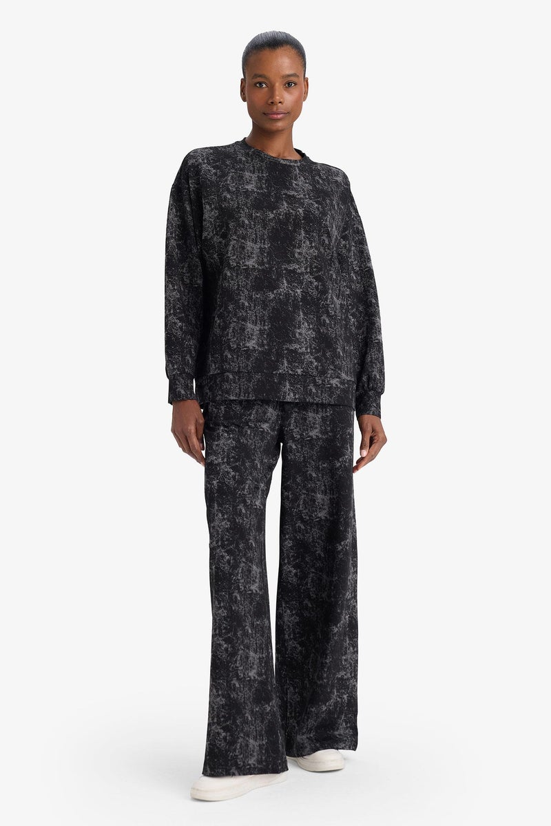 DeFacto Black Woman Oversize Long Sleeve Sweatshirt Casual - Image 2