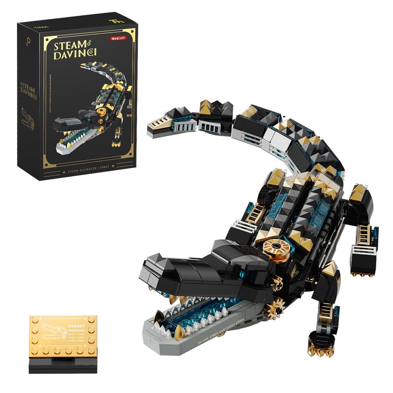WINGIFT 541 Piece Crocodile Building SetsSea Creatures Creative Model Building KitSTEM Dinosaur World Park Building Toy Mechanical Animal Brick SetChristmas Birthday Gifts for BoysTeens Adults - Image 3