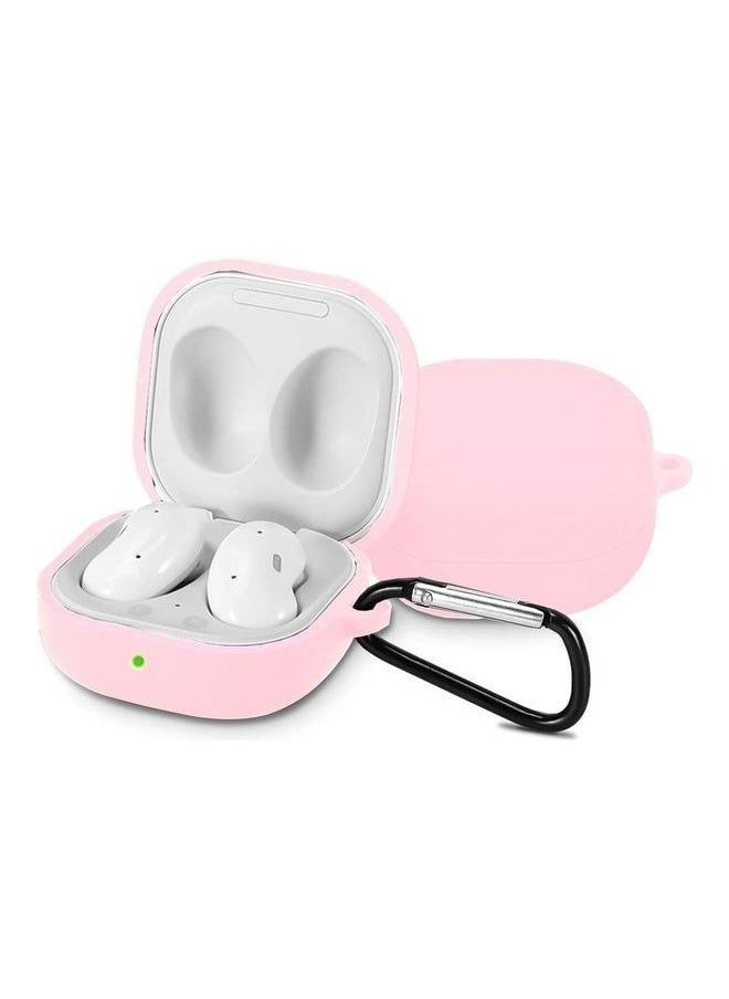 TWEGGON Samsung Galaxy Buds 2/Buds 2 Pro/Buds Live/Buds Pro Silicone Case Pink  - Image 1