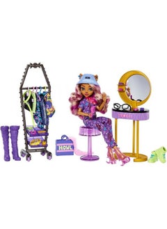 MONSTER HIGH Doll And Playset Clawdeen Wolf Boo Tique Studio With Fashion Accessories 20+ Pieces For Mix And Match Outfits  - Image 2
