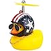 wonuu Rubber Duck Car Ornaments Yellow Duck Car Dashboard Decorations Cool Glasses Duck with Propeller Helmet - Image 3