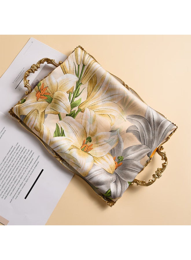 Hang Silk House Hangsifu Silk Scarf Gift Box, Women's Scarf Set, Group Purchase Shawl, Outer Wrap, Birthday Gift For Mom, Gift For Elders, Jade Soft + Comb - Image 3