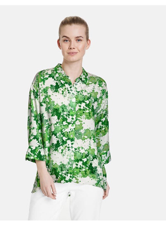 GERRY WEBER 3/4-sleeve blouse in a casual fit  - Image 1