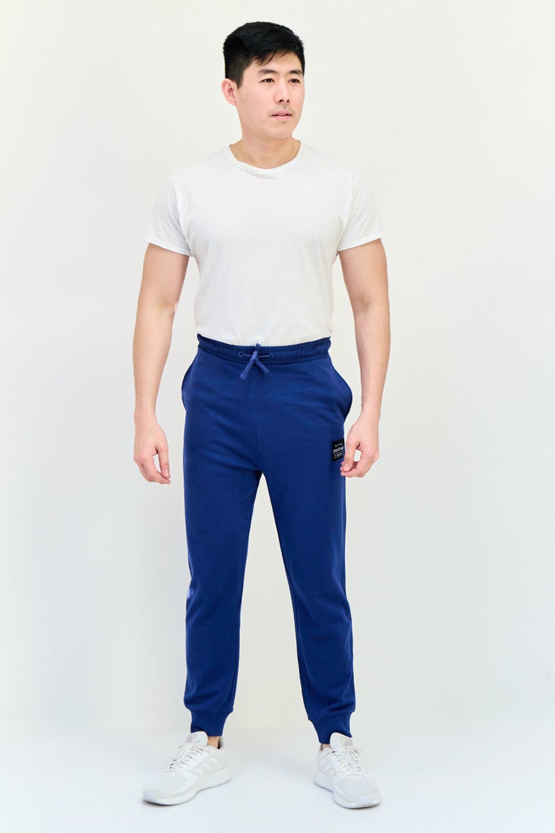 Paul Frank سروال جوجر للرجال بقصة عادية مع شعار العلامة التجارية، كحلي - Image 3