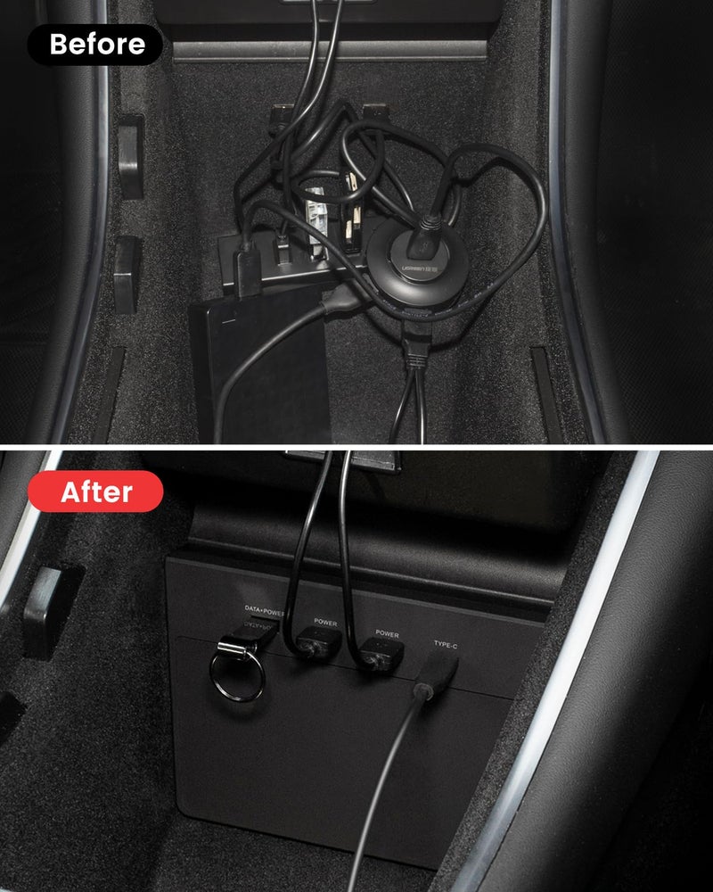 TAPTES USB Hub 5 in 1 Ports for Tesla Model 3 Before June 2020(Not Fit for Model Y),Dashcam & Sentry Mode Viewer USB Hub dongle USB (Not Fit for Tesla Model 3 Produced After June 2020) - Image 4
