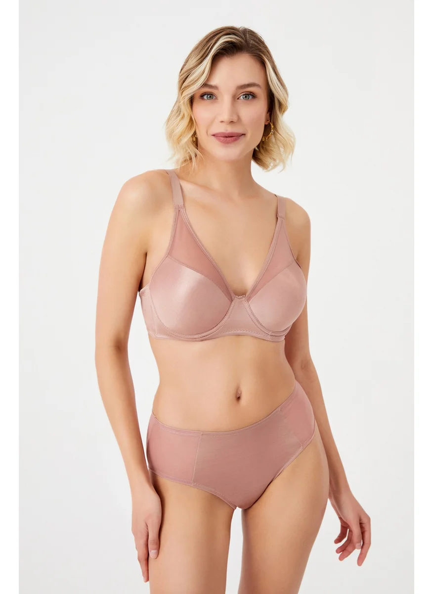 Cansoy C Cup Powder Suit with Tulle Top (672)
