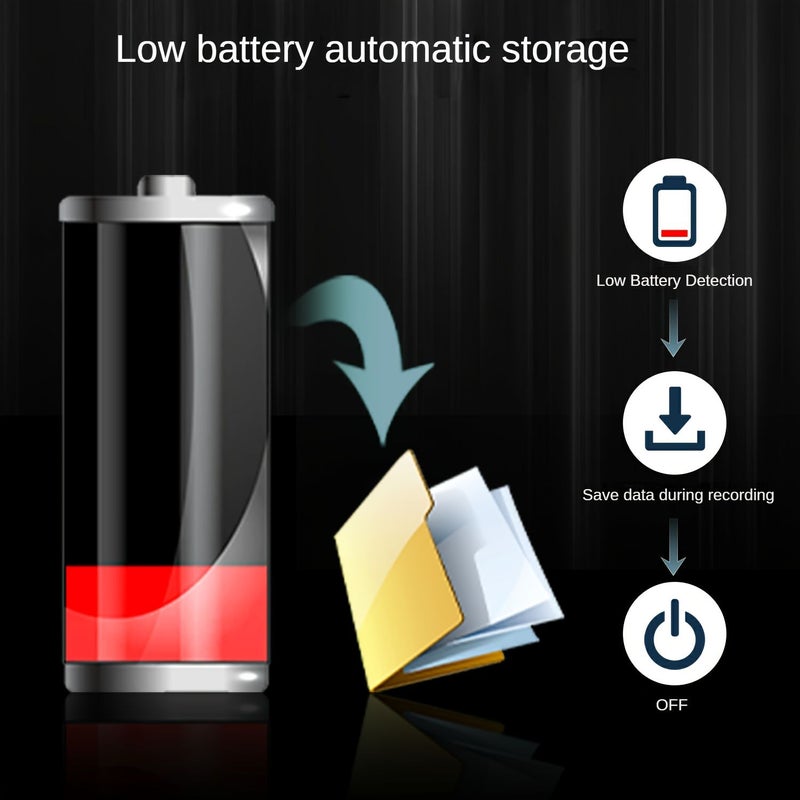 64GB Digital Voice Recorder With Voice Activation 1536Kbps Recording Noise Reduction And Type C Playback For Interviews Meetings Lectures And Personal Memos 35 Hours Battery Life - Image 4