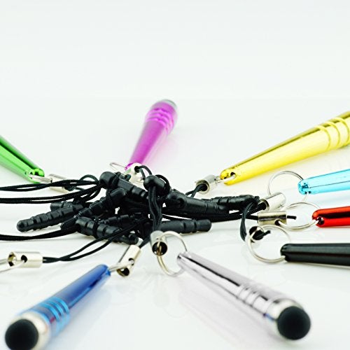 ECO-FUSED Stylus Pen Bundle 12 Pack/Short Stylus Pens with 3.5mm Jack Connector - Compatible with All Capacitive Touchscreen Devices - for iPad, iPhone, Samsung Phones, Tablets, Android Tablets and More - Image 3