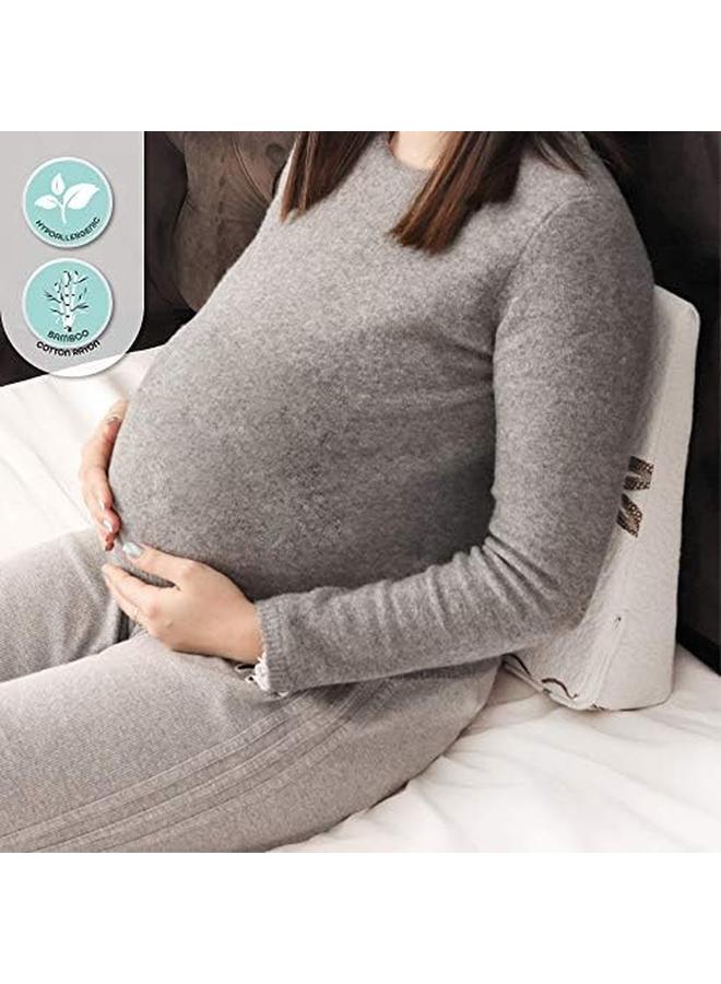 مون إسفين الحمل إسفين الأمومة مع غطاء من الخيزران قابل للإزالة - Image 4