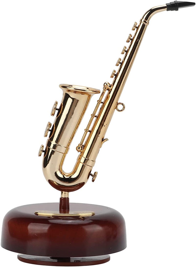 overa Music Box Twirling Music Box Rotating Base Woodwind Instrument Miniature Replica Artware Gift for Christmas Birthday Valentines Day - Image 1