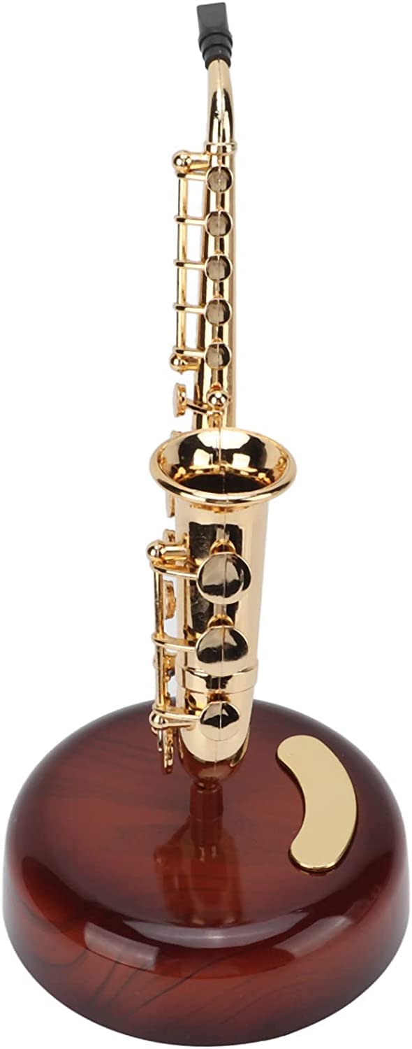 overa Music Box Twirling Music Box Rotating Base Woodwind Instrument Miniature Replica Artware Gift for Christmas Birthday Valentines Day - Image 3