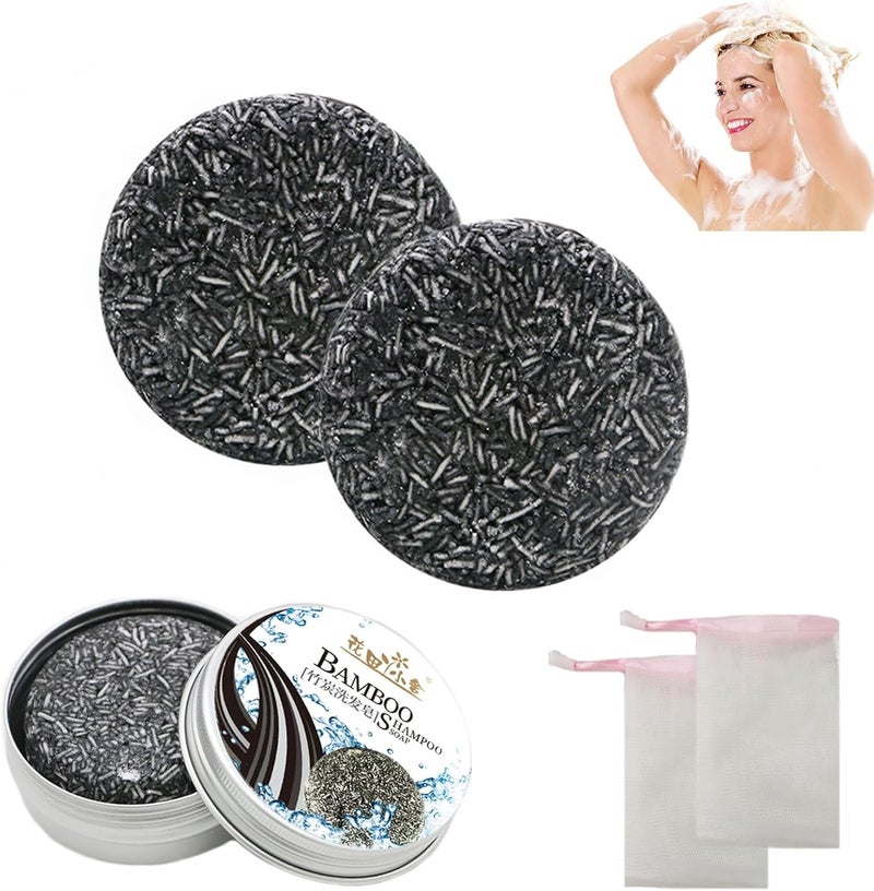Grey Hair Shampoo BarGreyHair Coverage SoapNatural Hair Darkening Shampoo Bar2PCS