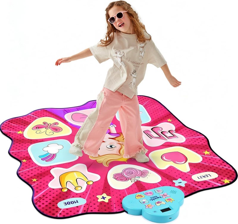 GuKKK Dance Mat Toy Girls Gift Wireless Bluetooth Electronic Dance Game with 4 Game Modes Integrated Music Birthday Gifts for 3 4 5 6 7 8 9 10+ - Image 1