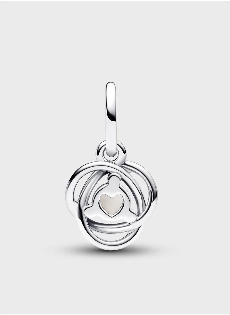 PANDORA White Eternity Circle Dangle Charm