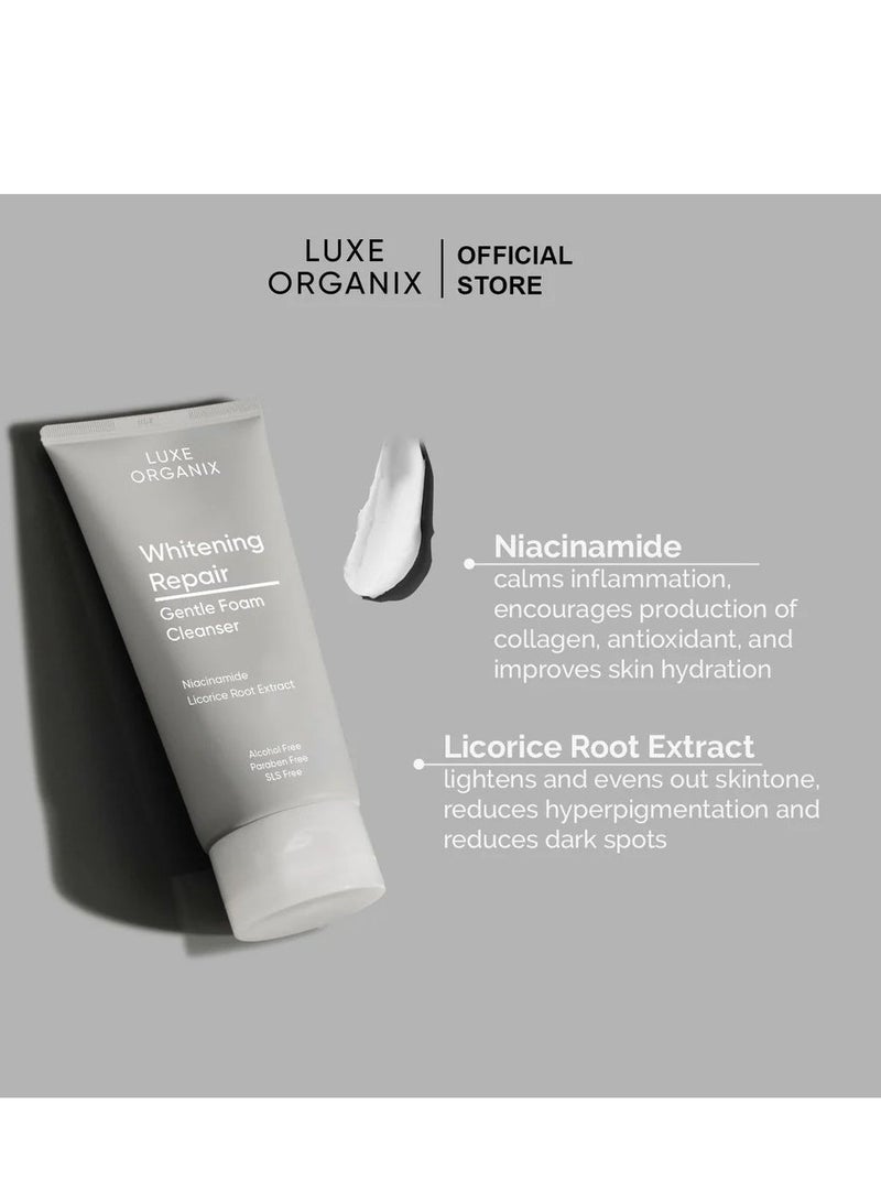 لوكس أورغانيكس منظف ​​رغوي خفيف للغاية لإصلاح وتبييض البشرة 150 جم - Image 3