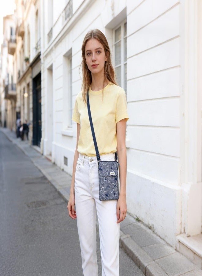 WITERY Small Canvas Crossbody Bags for Women Cellphone Crossbody Purse Cute Cloth Purse with Adjustable Shoulder Strap Mini Travel Phone Pouch Wallet Shoulder Bags for Teen Girls - Image 2