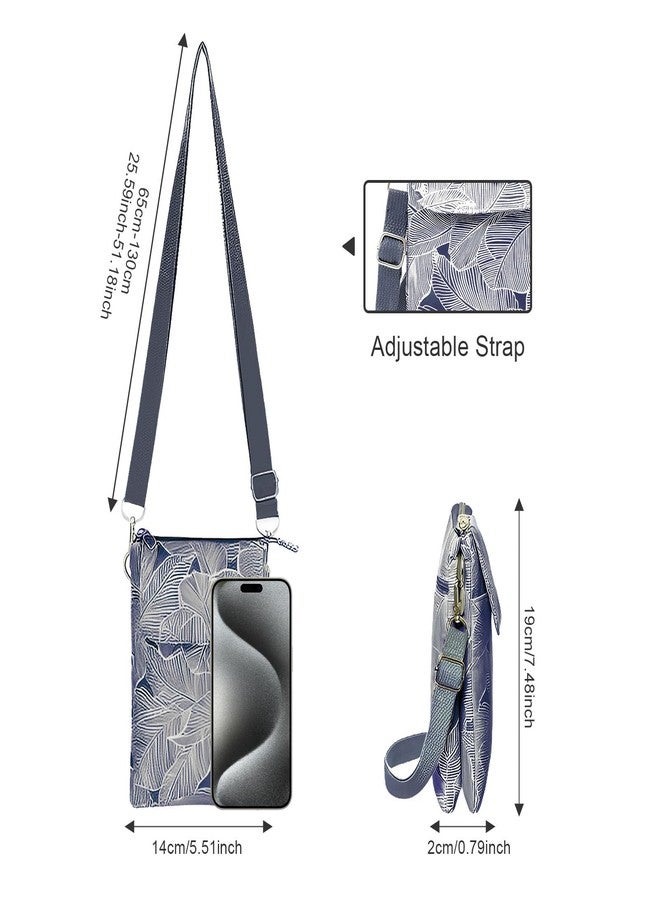 WITERY Small Canvas Crossbody Bags for Women Cellphone Crossbody Purse Cute Cloth Purse with Adjustable Shoulder Strap Mini Travel Phone Pouch Wallet Shoulder Bags for Teen Girls - Image 3