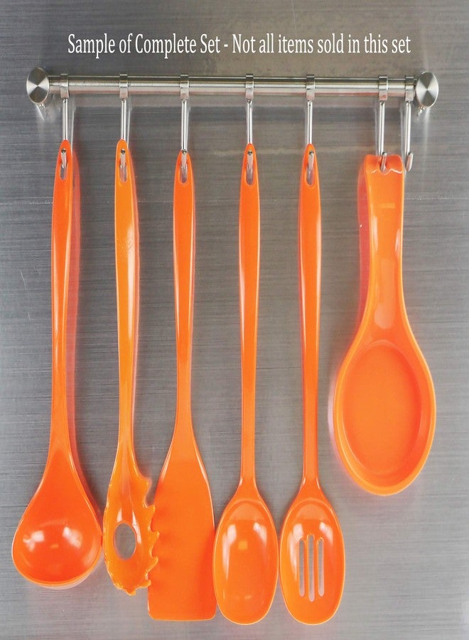 Reston Lloyd 100% Melamine Kitchen Utensil Set, Non Scratching Ladle, Spoon, Slotted Spoon & Spatula, Easy To Hold, Set of 4, Orange - Image 2