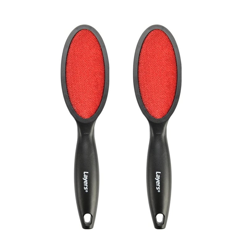 Layers 2 Pack Lint Remover 2 Sided Lint Brush, Magic Travel Brush, Clothes Lint Roller… - Image 1