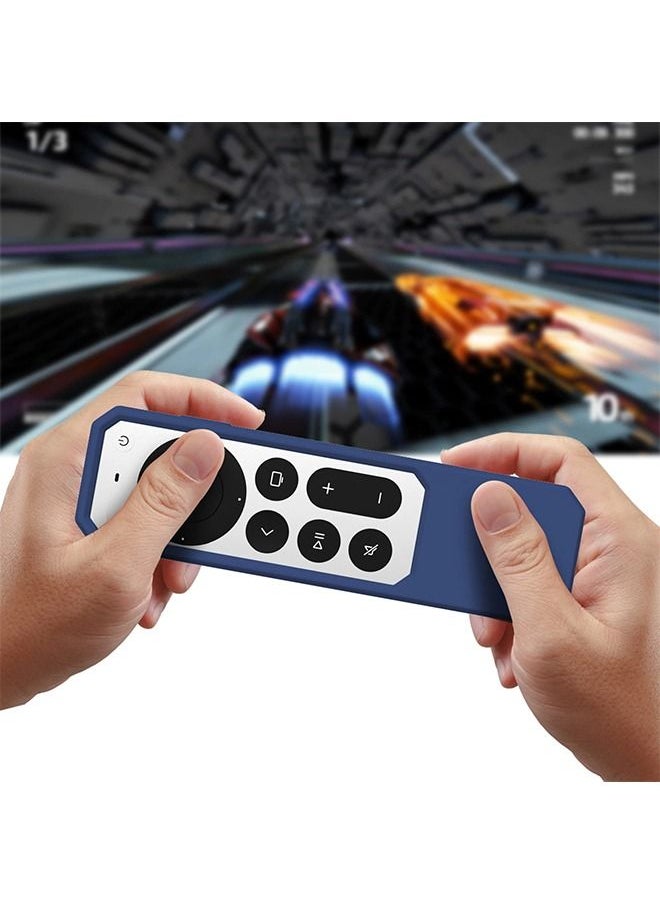 O Ozone - Silicone Case for Apple TV 4K (2021) Remote Cover for New Apple 4k TV Series 6 Generation Case (Dark Blue) - Image 1