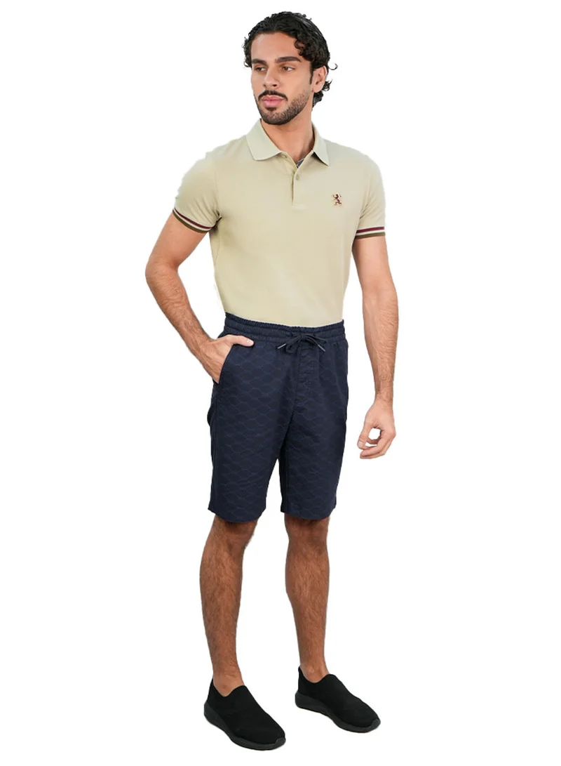 GIORDANO  Men’s Slim Twill Bermuda Shorts with Elastic Waist for Men | Best Price UAE