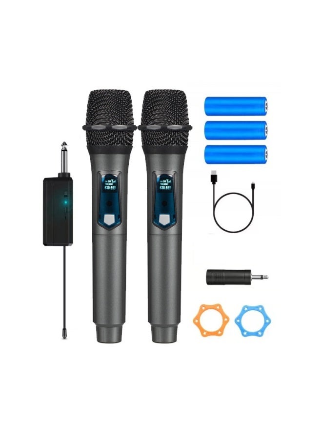 Live Wireless Microphone Home Karaoke One-drag-two Outdoor Sound System Tv Singing Conference Stage Sound Card Microphone - Image 1