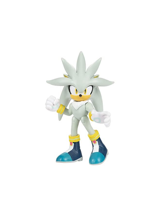 Sonic The Hedgehog 2.5-Inch Action Figure Modern Silver Collectible Toy - Image 1