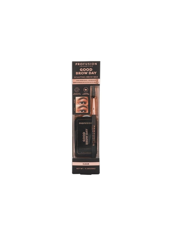 Profusion Cosmetics - Good Day Sculpting Brow Wax Vegan Sculpting Brow Wax For Allday Hold And Hydration Spoolie For Long Lasting Beautiful Brows - Image 1