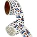 Jillson Roberts Bulk Roll Prismatic Stickers Mini Postal Worker 100 Repeats - Image 3
