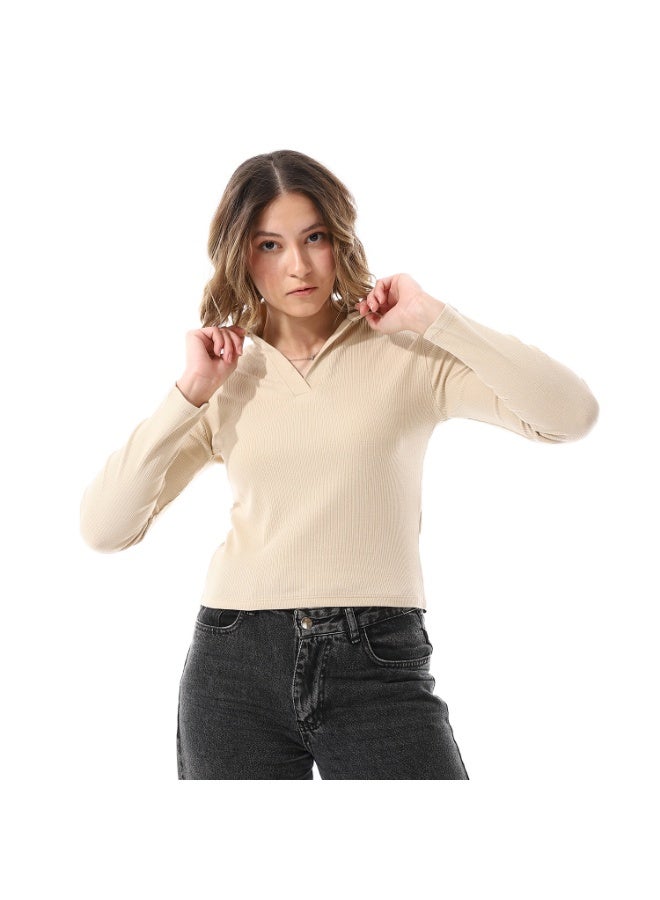 Coctail 2596-basic top-beige - Image 1